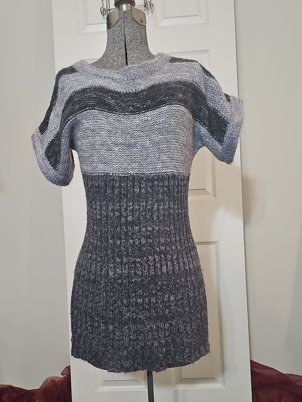 Say What? Gray Sweater Dress 25% Wool Size XL